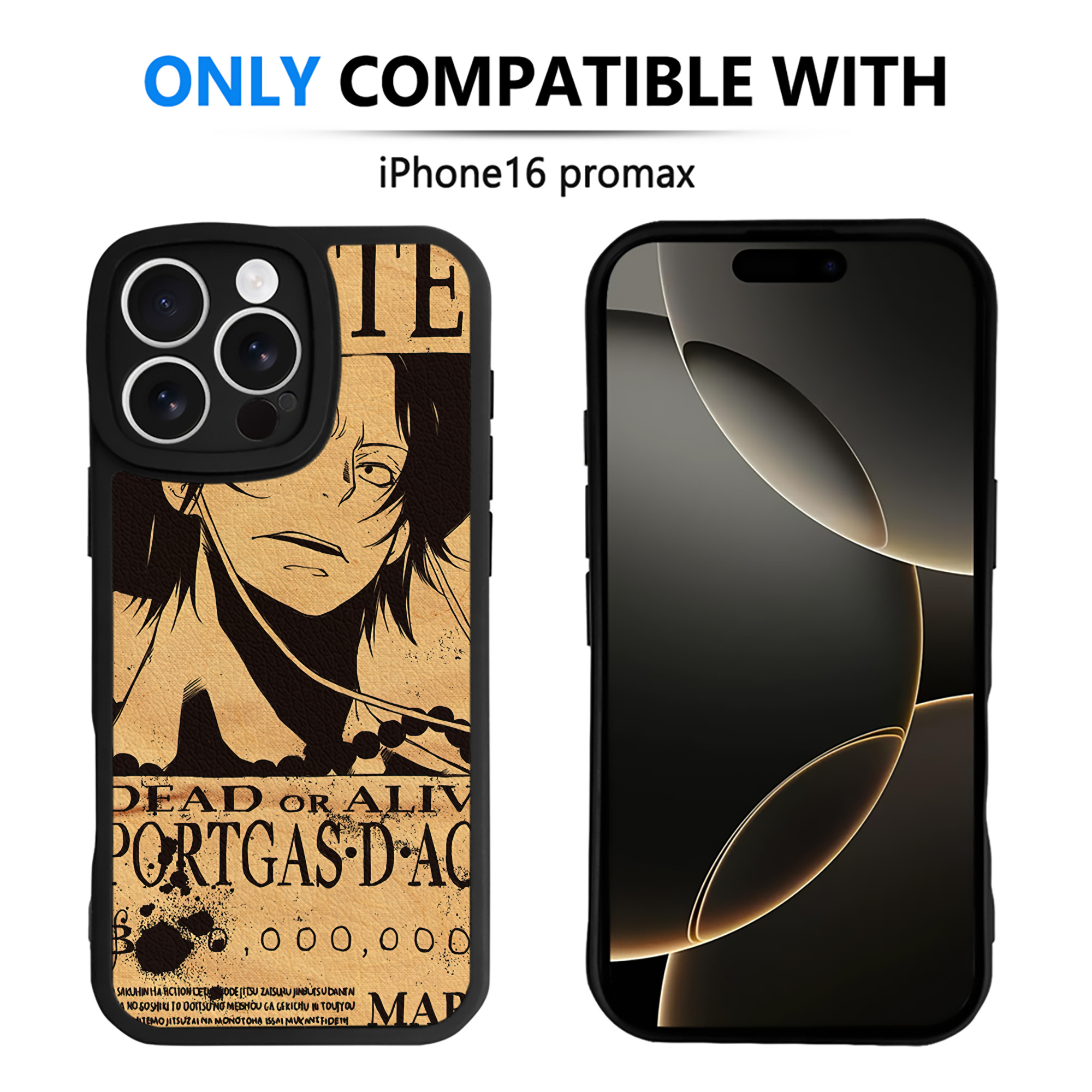 （画像用） ワンピース ONE PIECE 【iPhone 16シリーズ対応】シリコンスマホケース（レザー調） 材質：シリコン